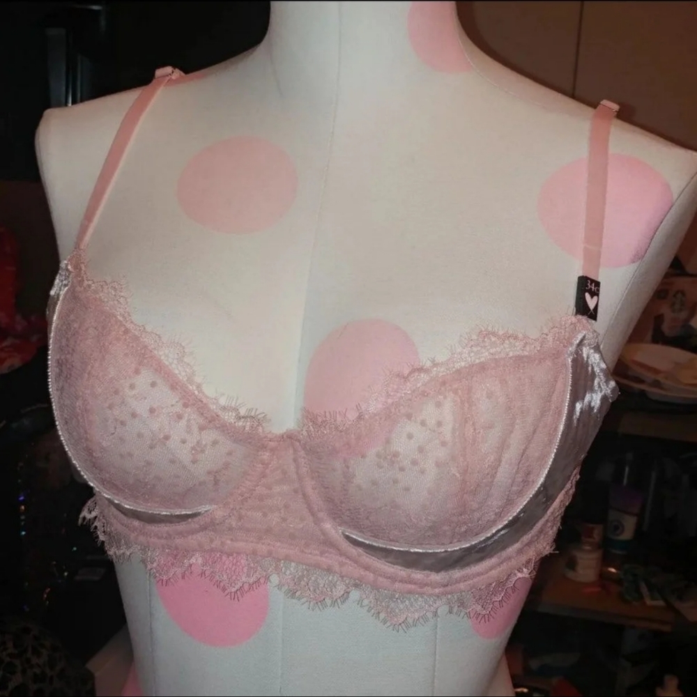 Victoria's Secret | new | mesh polka dot velvet